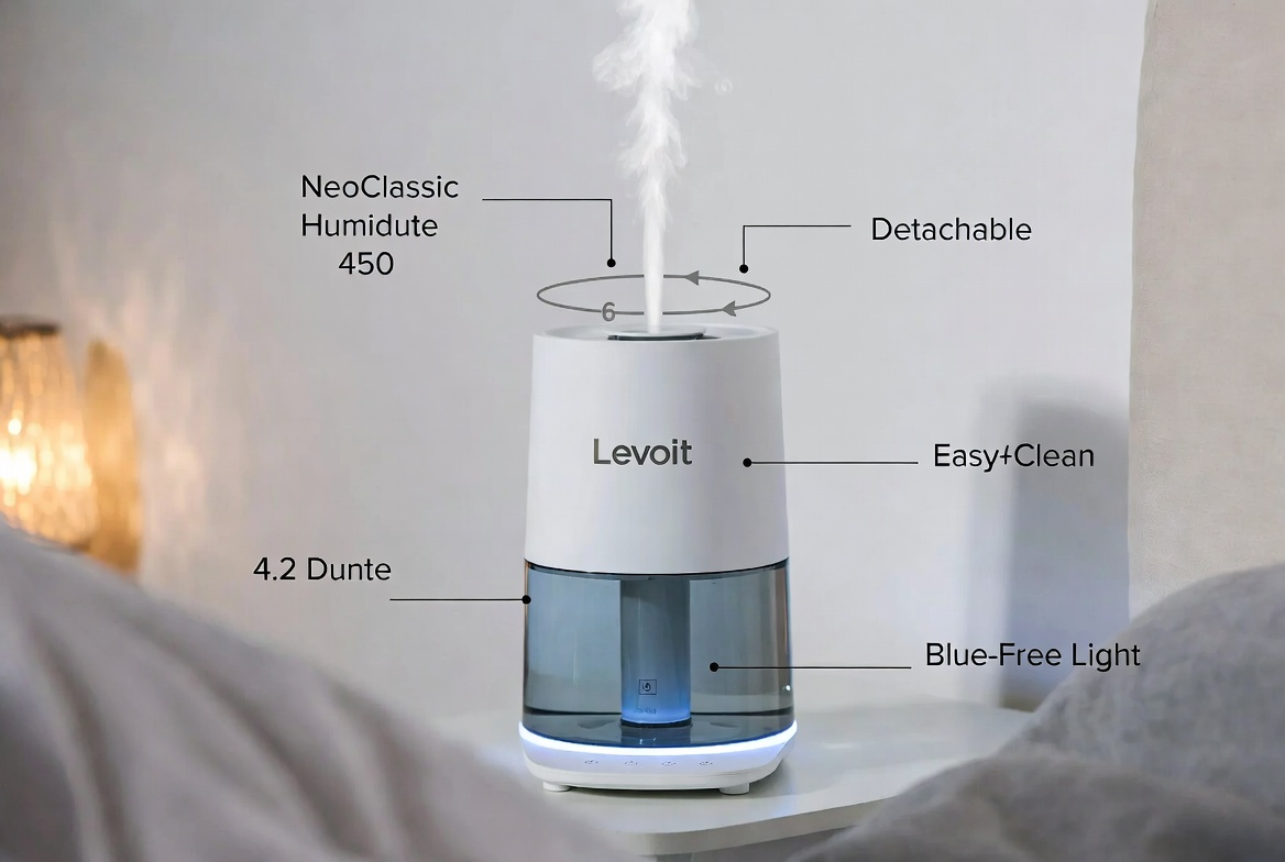 Levoit Humidifiers for Bedroom 4.2L